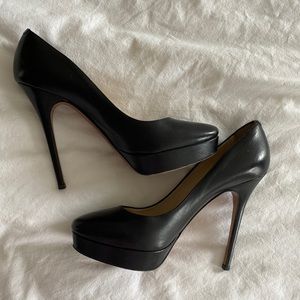Jimmy Choo Black Leather Pumps